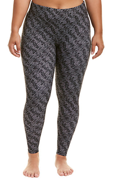 High Wasited Legging with Stripe Print