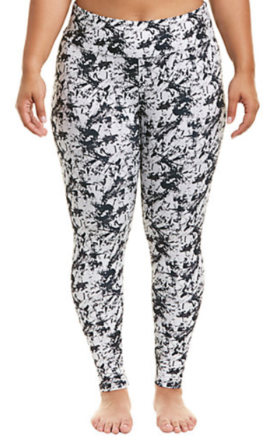 High Waisted Legging with Abstract Print